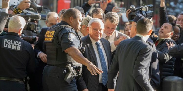 Senate leaders silent on potential expulsion of Sen. Menendez after Rep. Santos ousted