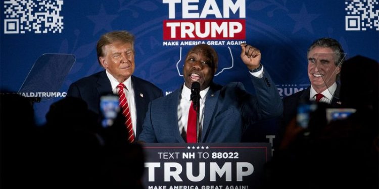 Tim Scott sets crowd alive with one-liner after Trump says he ‘must really hate’ Haley