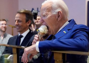 Biden on ice cream outing with Seth Meyers says he hopes for Gaza ceasefire by ‘end of the weekend’