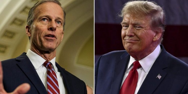 Exclusive: No 2 Senate Republican leader John Thune endorses Trump in 2024 Republican primary