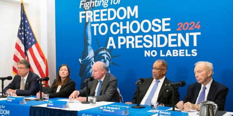 Centrist group No Labels moves forward with launching bipartisan 2024 presidential ticket