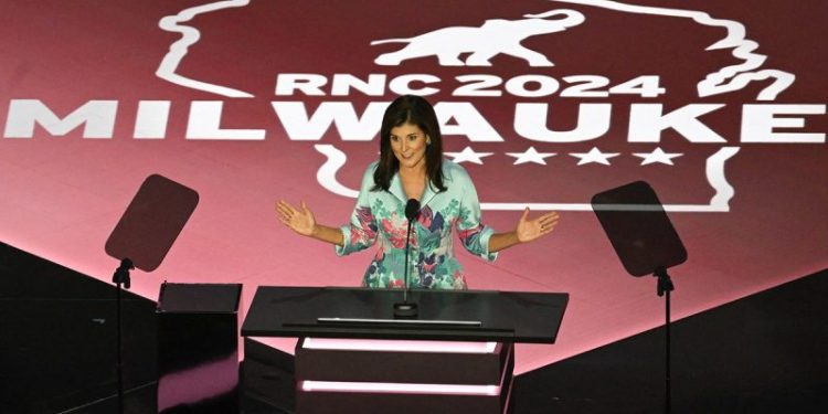 Haley takes stage to mixture of cheers and boos at RNC
