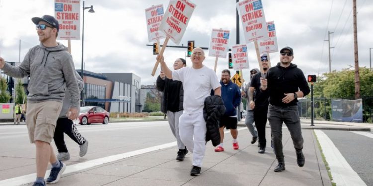 Boeing starts furloughing tens of thousands of employees amid machinist strike