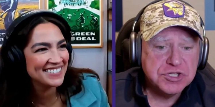 Tim Walz and AOC play Madden on Twitch in attempt to appeal to young male voters