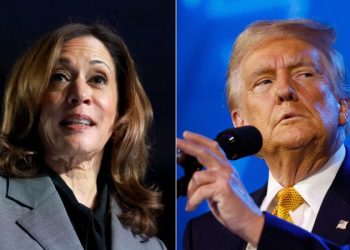 Harris takes slim lead over Trump in new poll as voters view her as candidate of change