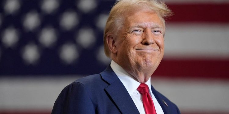 Trump predicts GOP could win NY, CA next election and muses about running again himself