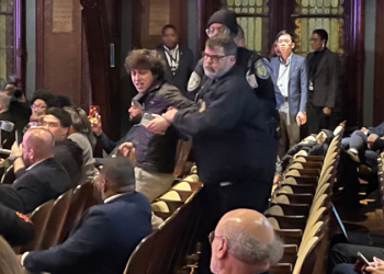 ‘Scream night’: Climate activists repeatedly disrupt DNC leadership meeting