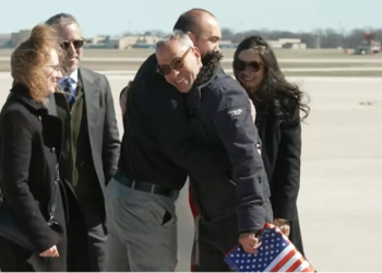 American released by Taliban returns home to ‘champion’s welcome’