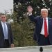 Trump appears on White House roof amid talks of historic renovations