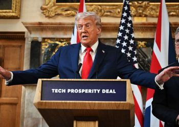 Trump caps UK trip with $350B tech pact, heads to Arizona for Kirk’s memorial service
