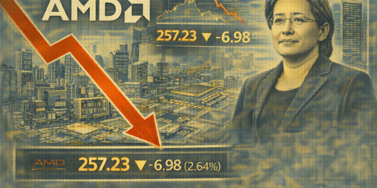 AMD stock plunges 3% on Monday amid sector rotation and profit-taking