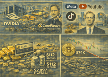 Evening digest: Nvidia’s bet CoreWeave, gold breaks $5,100, Bitcoin teeters at $88K