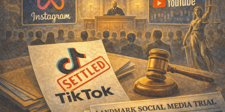 TikTok settles out of social media addiction trial as case proceeds against Meta, YouTube