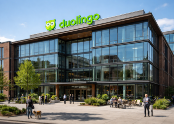 Duolingo stock: extremely oversold as falling wedge forms